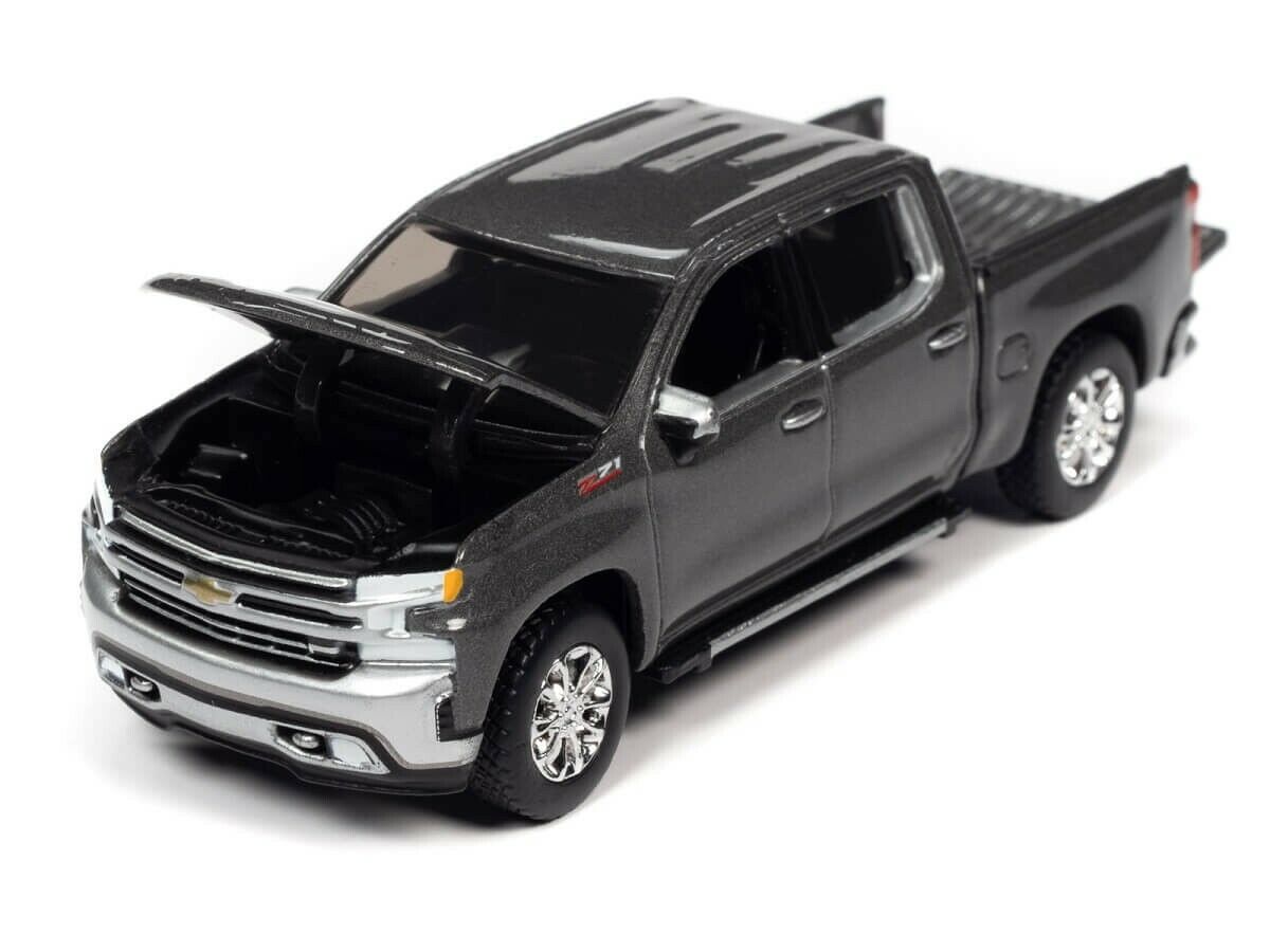 Auto World 2019 Chevy Silverado LTZ Z71 Satin Steel Metallic 1:64