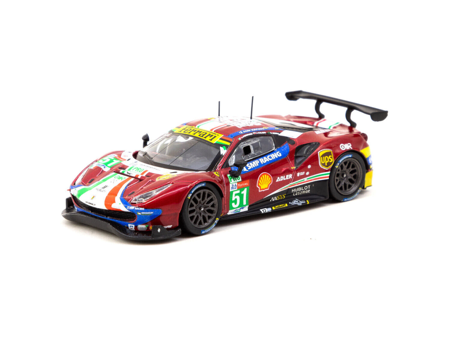 Tarmac Ixo Ferrari 488 GTE 24h of Le Mans 2019 Winner of LMGTE Pro Red 1:64