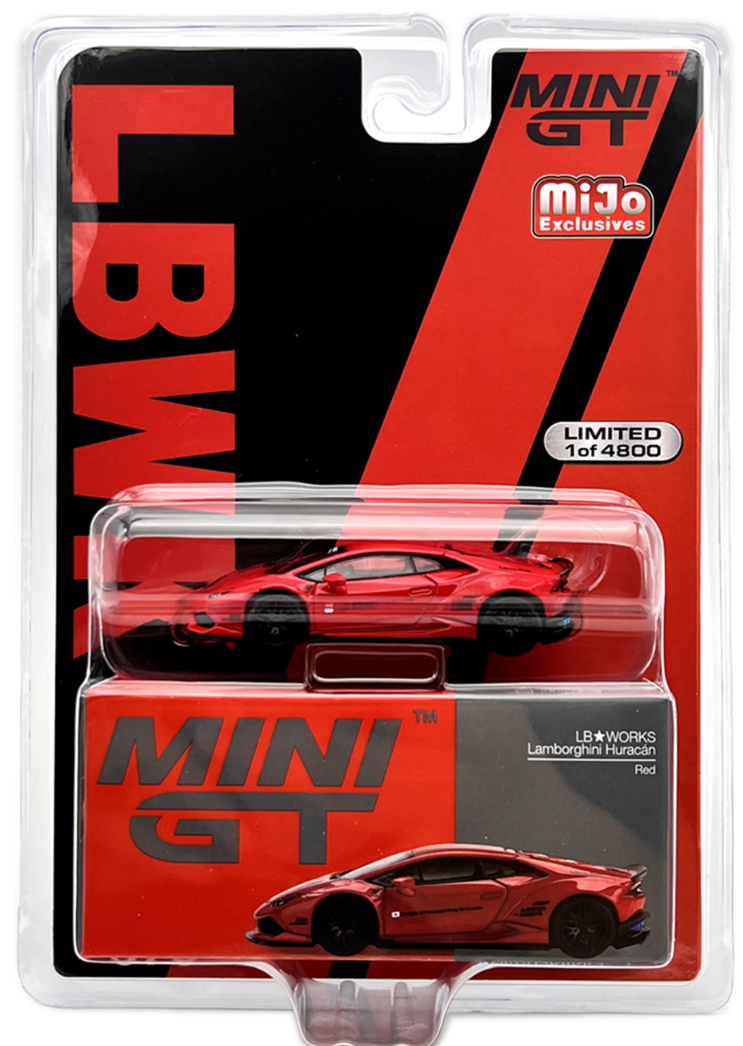 Mini GT Mijo Exclusives 375 LB WORKS Lamborghini Huracan Red 1:64