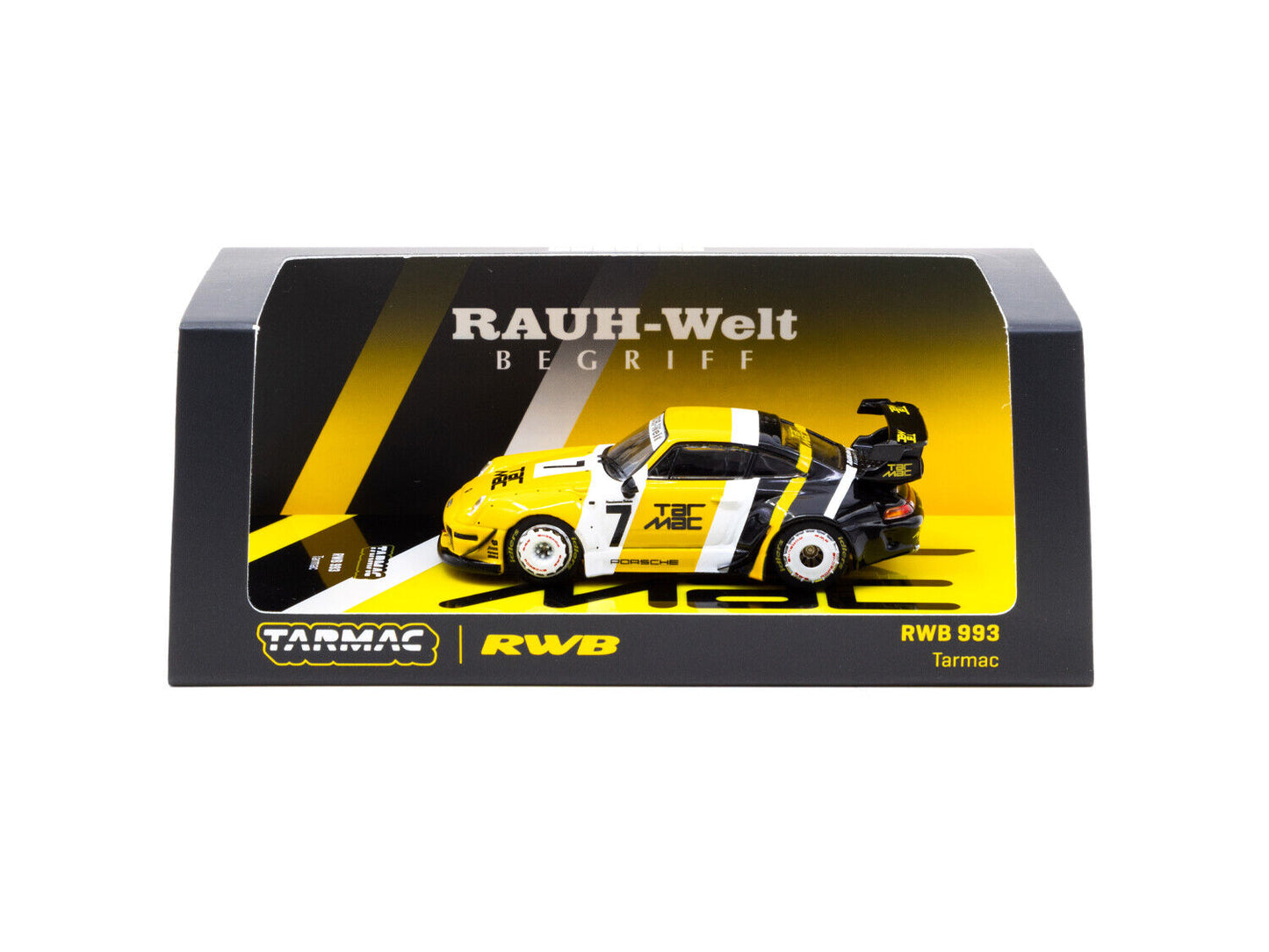Tarmac Porsche RWB 993 Tarmac Yellow Black 1:64