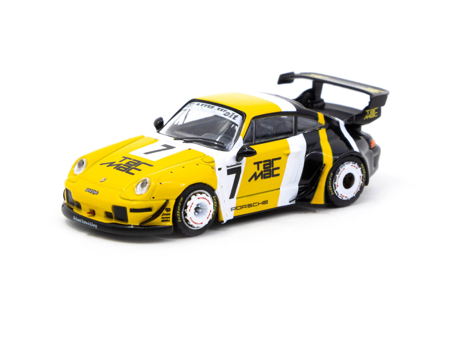 Tarmac Porsche RWB 993 Tarmac Yellow Black 1:64