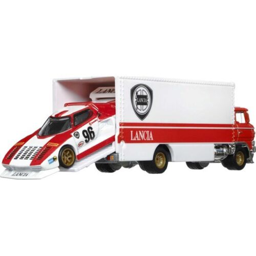Hot Wheels Team Transport Lancia Stratos Group 5 & Sakura Sprinter White Red 1:64
