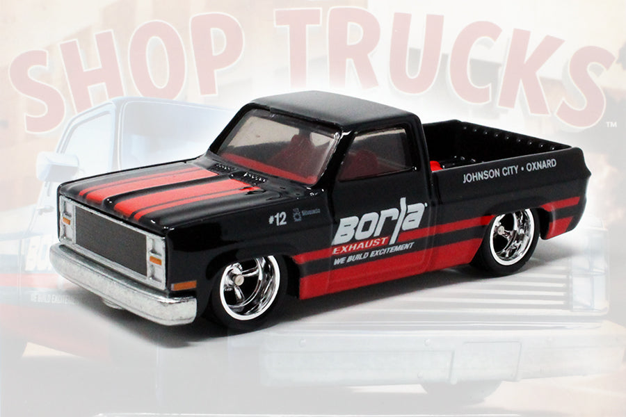 Hot Wheels Shop Trucks 83 Chevy Silverado Borla 1:64