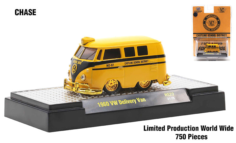 CHASE M2 Machines Castline School District 1960 VW Delivery Van 1:64