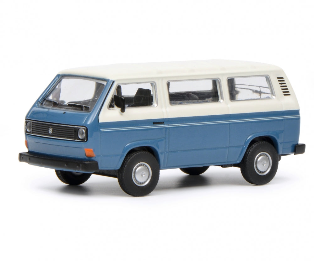 Schuco Volkswagen T3 Bus Blue & White 1:64