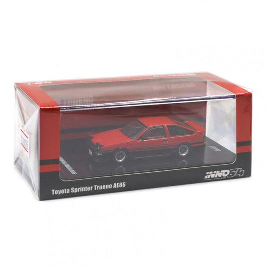 Inno64 Toyota Sprinter Trueno AE86 Red Black 1:64