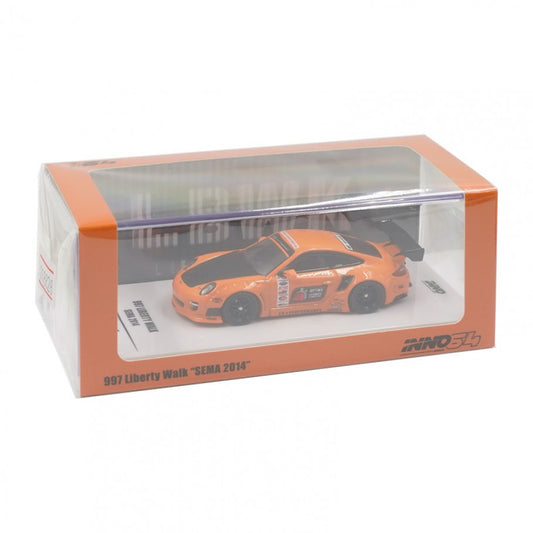 Inno64 Libertywalk Porsche 997 SEMA 2014 Orange 1:64