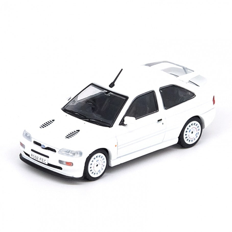 Inno64 Ford Escort RS Cosworth LHD OZ Rally Racing Wheels Version White 1:64