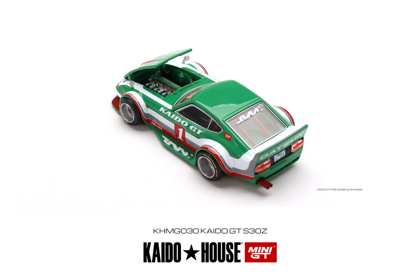 Mini GT Kaido House 030 Datsun Fairlady Z V2 Green White Red 1:64