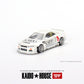 Mini GT Kaido House 049 Nissan Skyline GTR R34 Kaido Works White 1:64