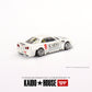 Mini GT Kaido House 049 Nissan Skyline GTR R34 Kaido Works White 1:64