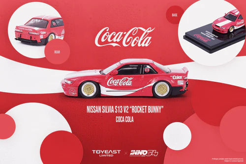 Inno64 Nissan Silvia S13 V2 Rocket Bunny Coca Cola Red 1:64