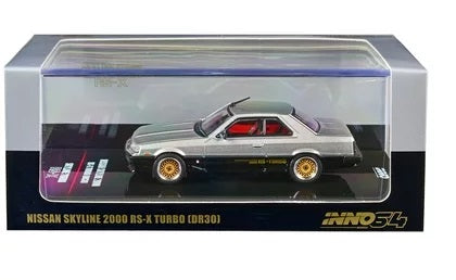 Inno64 Nissan Skyline 2000 Turbo RS X DR 30 Silver Black 1:64