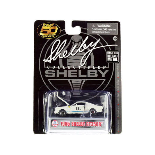 Shelby Collectibles 1965 Shelby Cobra GT350R White 1:64