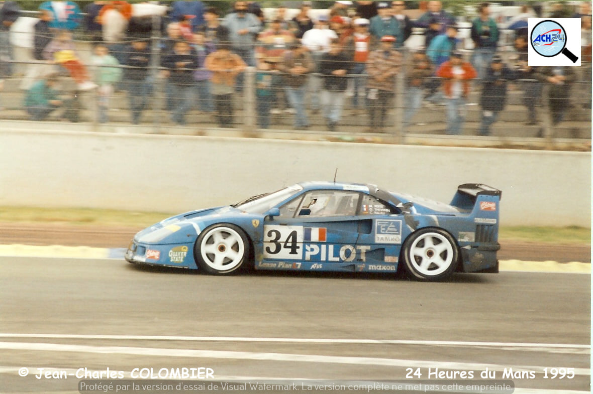 Tarmac Works X Ixo Models Ferrari F40 LM 24 hrs Le Mans 1995