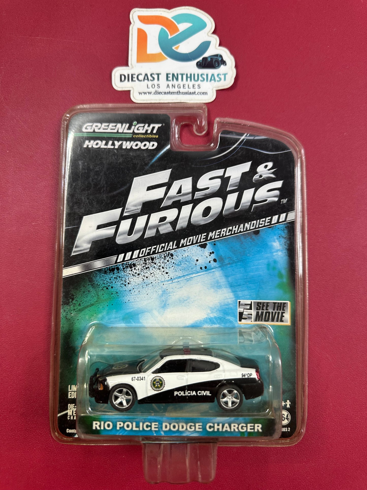 Greenlight Hollywood Series Fast & Furious Charger Challenger Set 1:64