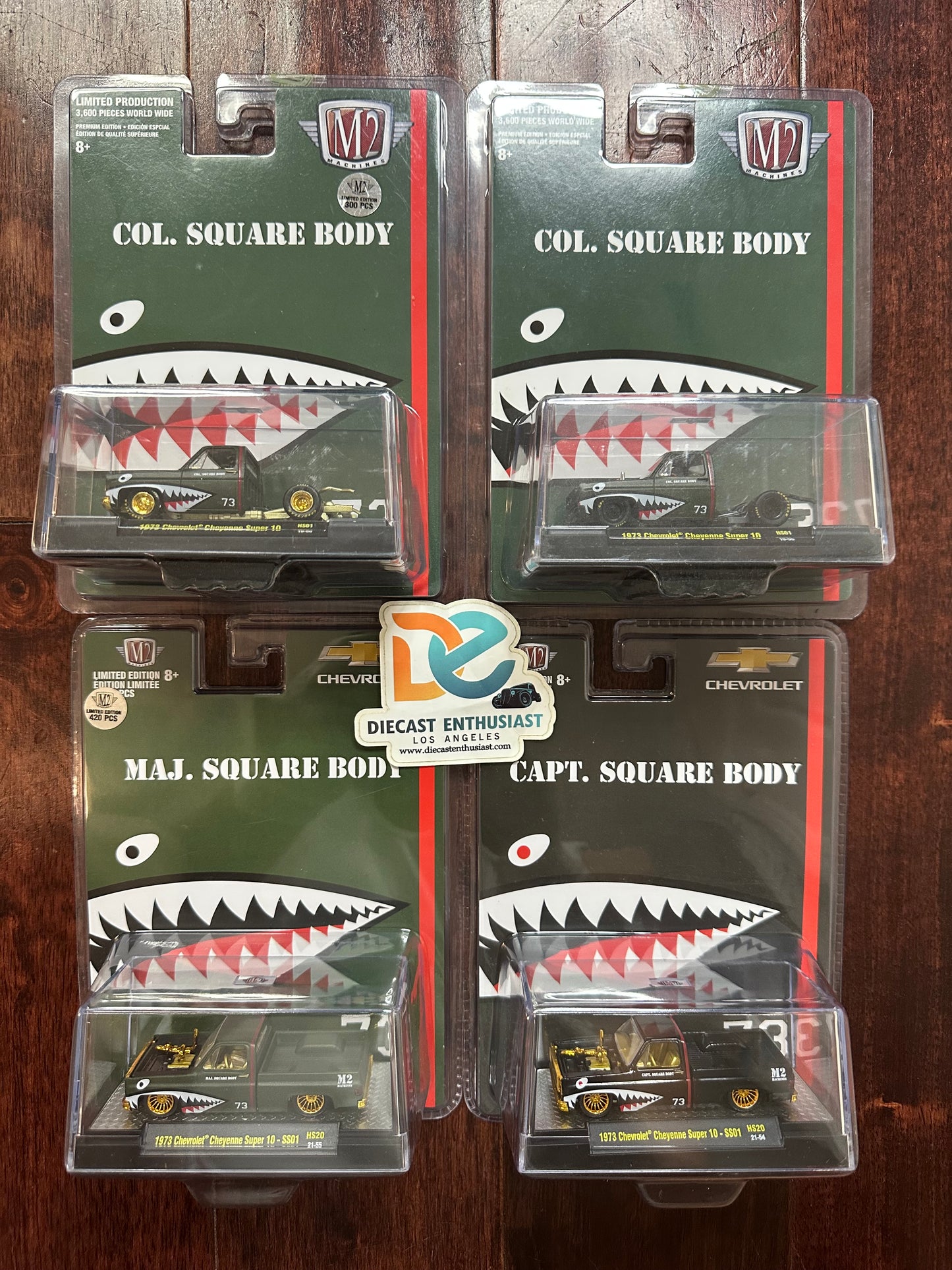 M2 Machines Squarebody Set 1973 Chevrolet Cheyenne Super 10 1:64