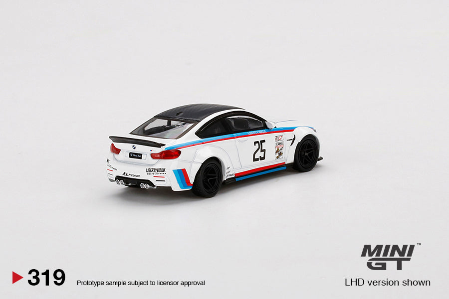 Mini GT Box Version 319 LB Works BMW M4 IMSA White 1:64