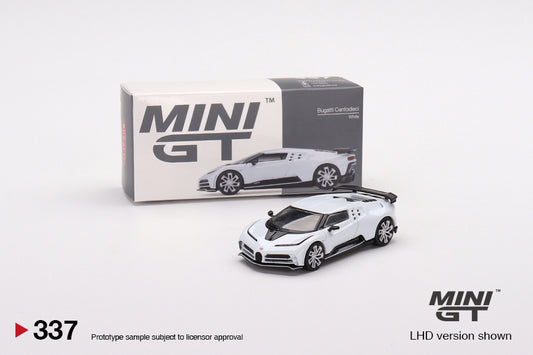 Mini GT Box Version 337 Bugatti Centodieci White 1:64