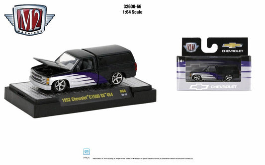 M2 Machines Auto-thentics Release 66 1992 Chevrolet C1500 SS 454 Black 1:64