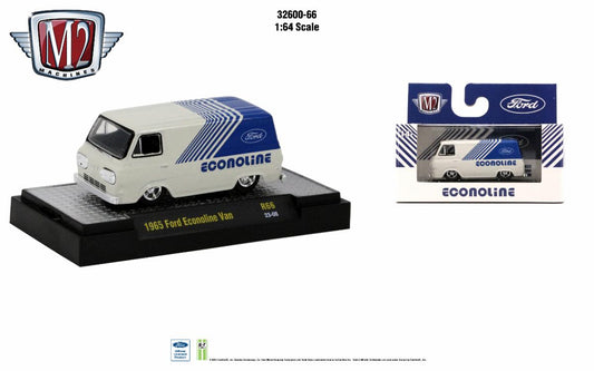 M2 Machines Auto-thentics Release 66 1965 Ford Econoline Van White 1:64