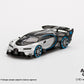 Mini GT Box Version 369 Bugatti Vision Gran Turismo Silver 1:64