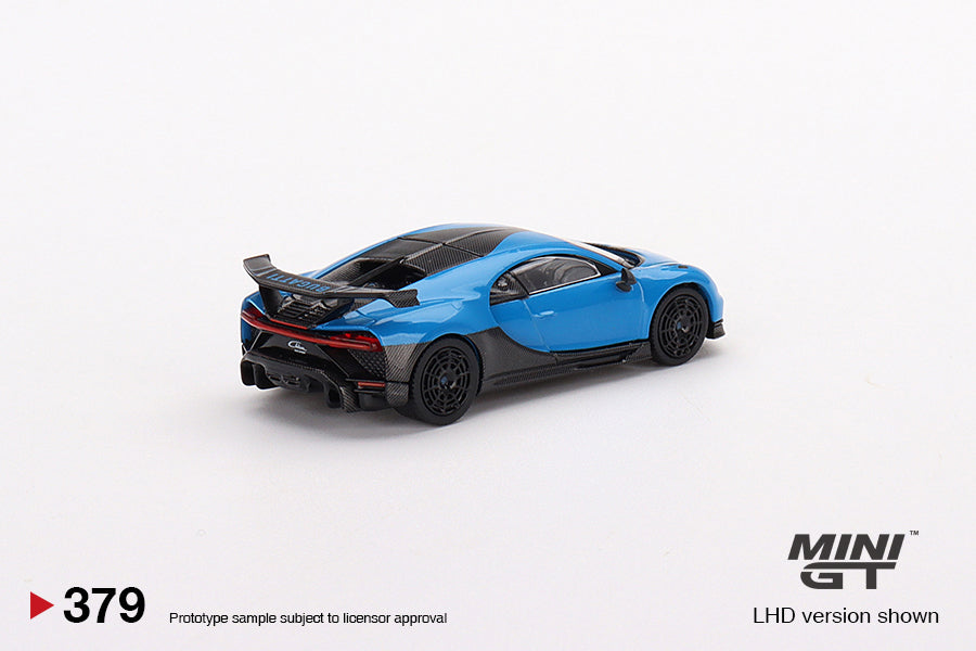 Mini GT Box Version 379 Bugatti Chiron Pur Sport Blue 1:64