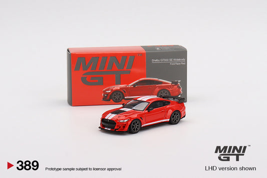 Mini GT Box Version 389 Shelby GT500 SE Widebody Ford Race Red 1:64