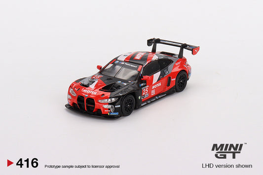 Mini GT Box Version 416 BMW M4 GT3 #25 RLL 2022 Daytona 24 Hrs Red Black 1:64