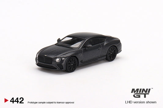 Mini GT Box Version 442 Bentley Continental GT Speed Anthracite Satin 1:64
