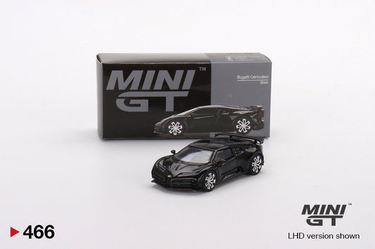 Mini GT Box Version 466 Bugatti Centodieci Black 1:64