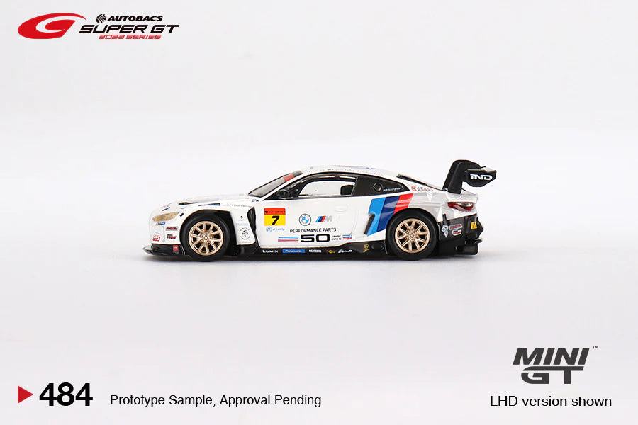 Mini GT Japan Exclusives 484 BMW M4 GT3 #7 BMW Team Studie x CSL 2022 Super GT Series White 1:64