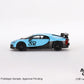 Mini GT Box Version 487 Bugatti Chiron Pur Sport Grand Prix Blue #32 1:64