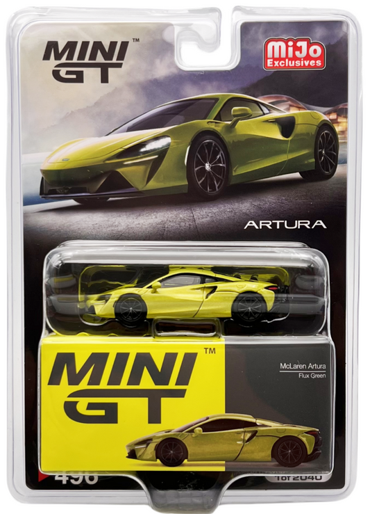 Mini GT Mijo Exclusives 496 McLaren Artura Flux Green 1:64