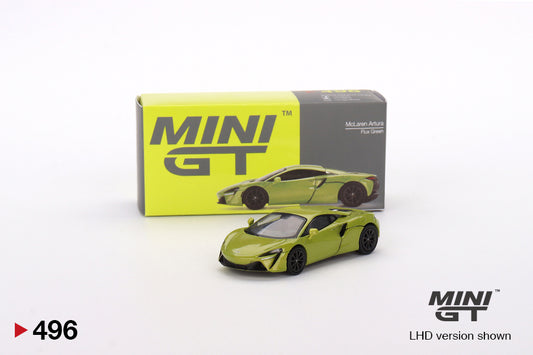 Mini GT Box Version 496 McLaren Artura Flux Green 1:64