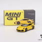 Mini GT Box Version 497 Porsche 911 Turbo S Racing Yellow 1:64