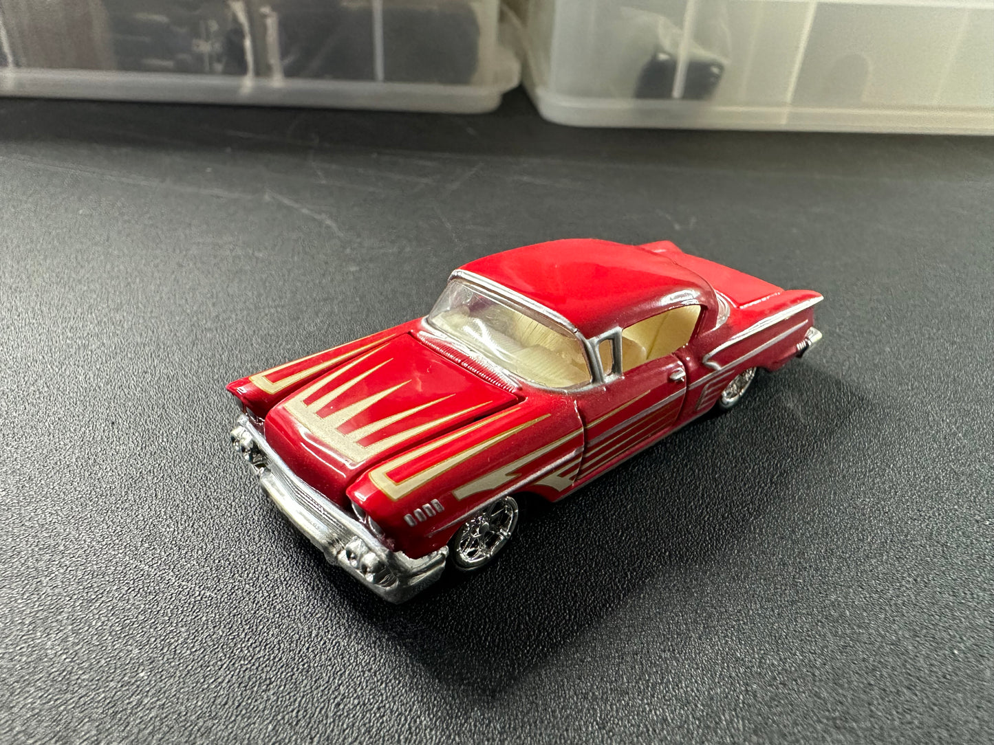 LOOSE Revell Lowriders 58 Chevy Impala Red 1:64