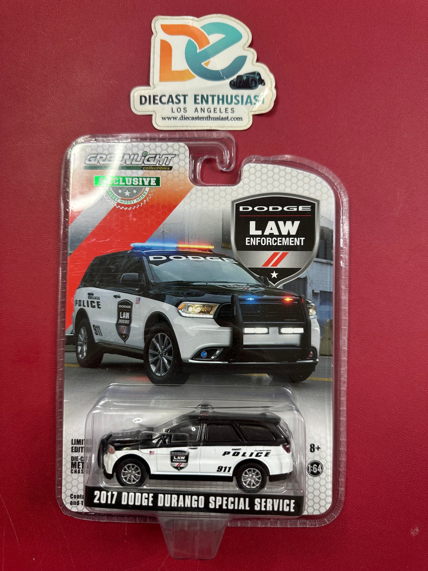 Greenlight Law Enforcement 2017 Dodge Durango Special Service 1:64