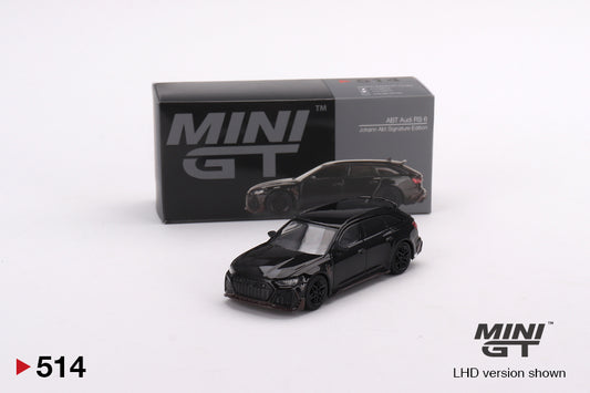 Mini GT Box Version 514 ABT Audi RS 6 Johann Abt Signature Edition 1:64