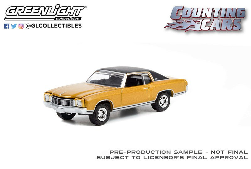 Greenlight Hollywood Counting Cars 1972 Chevrolet Monte Carlo Brown 1:64