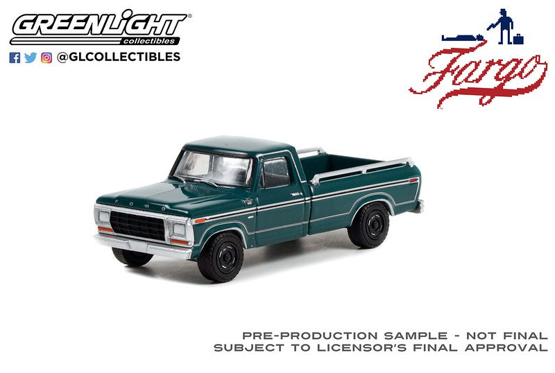 Greenlight Hollywood Fargo 1978 Ford F150 Ranger XLT Green 1:64