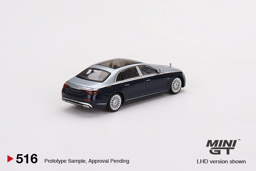 Mini Maybach Mini GT Box Version 516 Mercedes-Maybach S680 Cirrus Silver Nautical B ...
