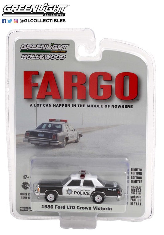 Greenlight Hollywood Fargo 1986 Ford LTD Crown Victoria Police 1:64