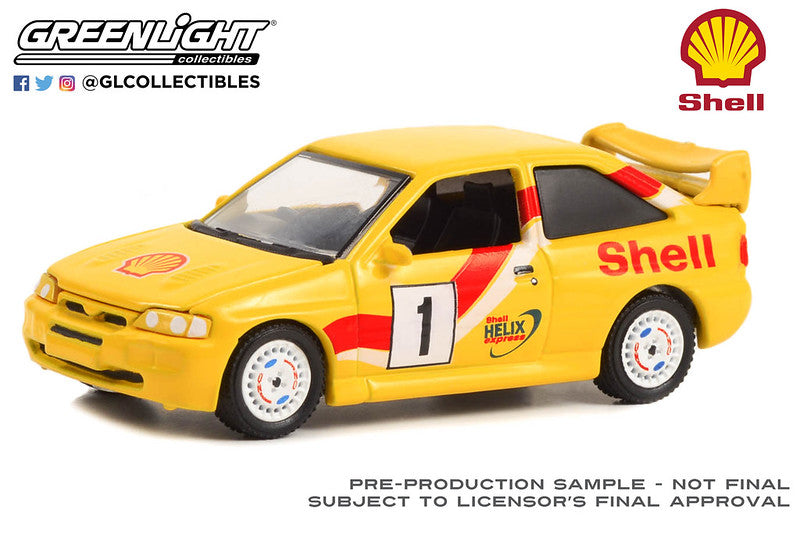 Greenlight Shell 1996 Ford Escort RS Cosworth Yellow 1:64
