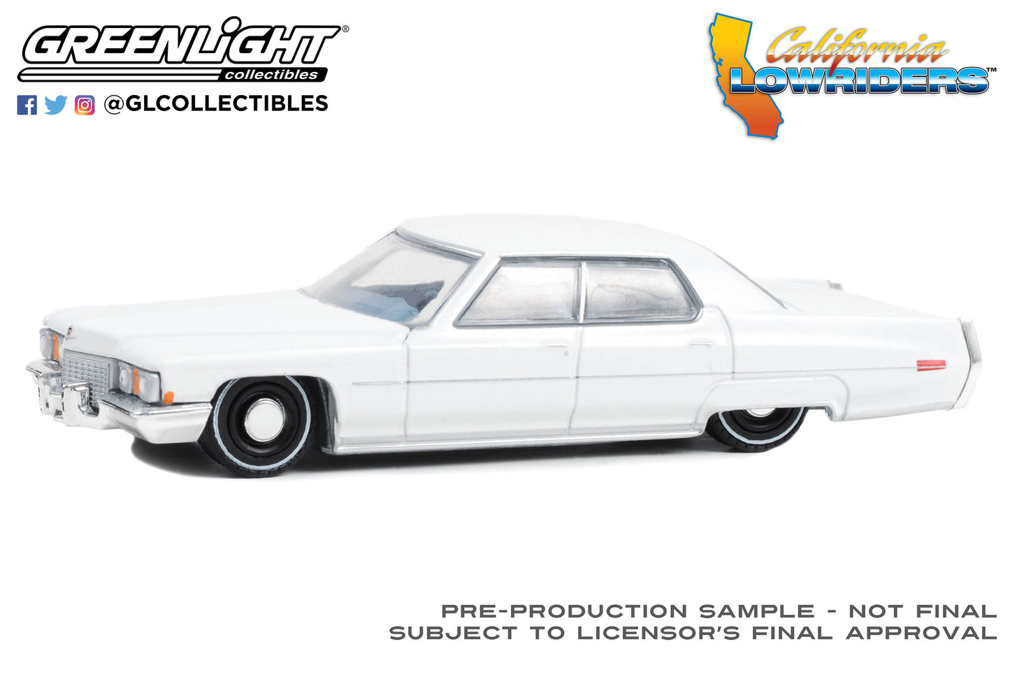 Greenlight California Lowriders Series 3 1972 Cadillac Sedan Deville White 1:64