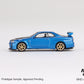 Mini GT Box Version 531 Nissan Skyline GT-R (R34) Top Secret Bayside Blue 1:64