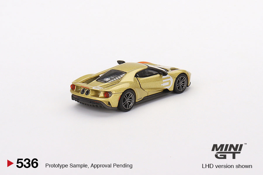 Mini GT Box Version 536 Ford GT Holman Moody Heritage Edition Gold 1:64