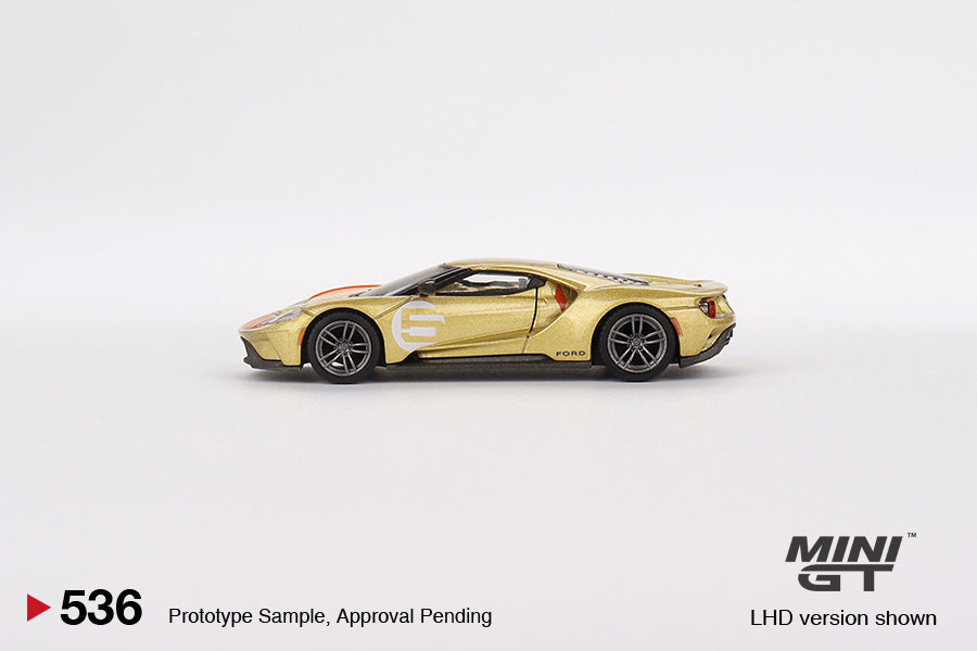 Mini GT Box Version 536 Ford GT Holman Moody Heritage Edition Gold 1:64