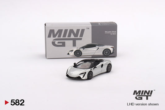 Mini GT Box Version 582 McLaren Artura Ice Silver 1:64