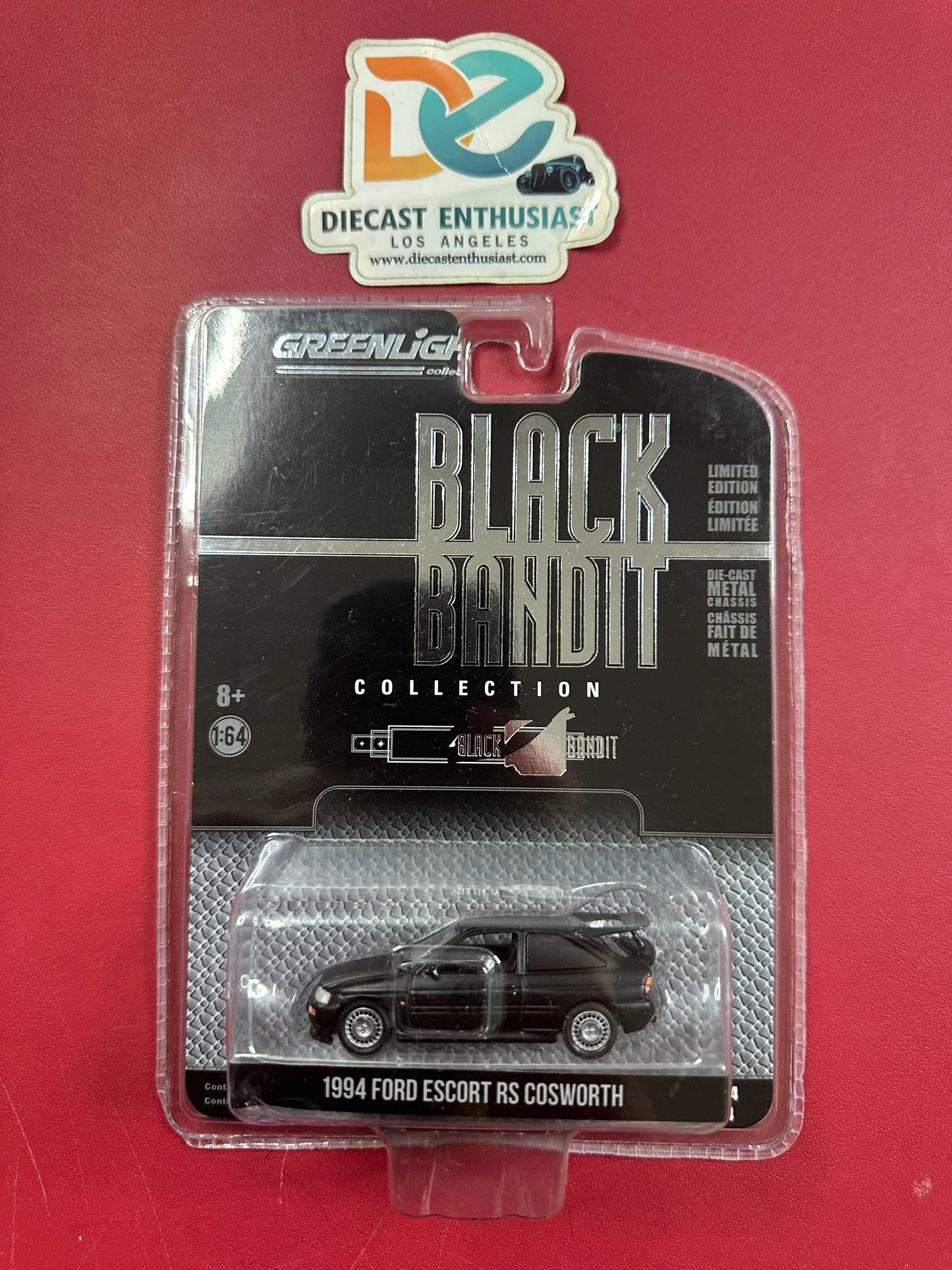 Greenlight Black Bandit 1994 Ford Escort RS Cosworth 1:64